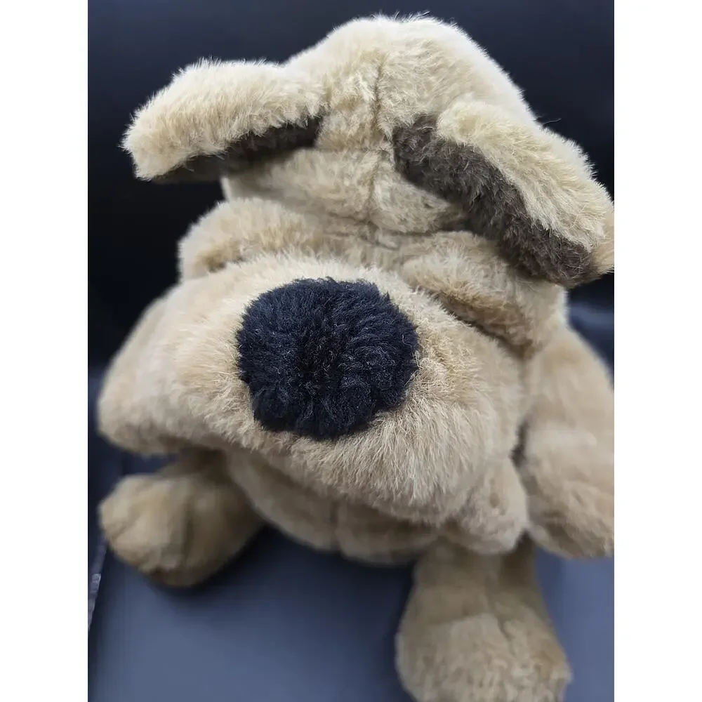 Cuddle Wit Brown Dog Vintage Stuffed Animal Plush Toy Big Soft